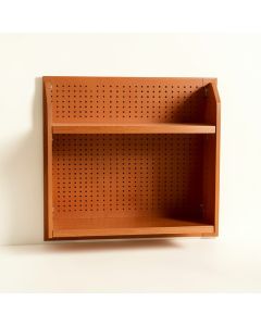 Meadow Dell Empty Wall-Mounted Tool Organizer Panel - Terracotta (synthetic illustration; no displayed measurements)