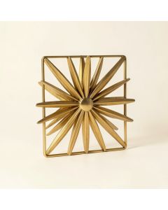 Starburst Square Metal Wall Décor (synthetic illustration; no displayed measurements)