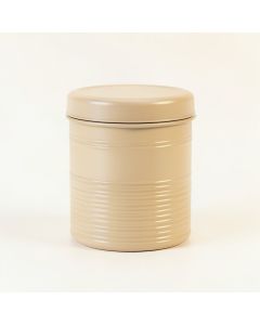 Juniper Branch Storage Canister With Lid - Beige (synthetic illustration; no displayed measurements)