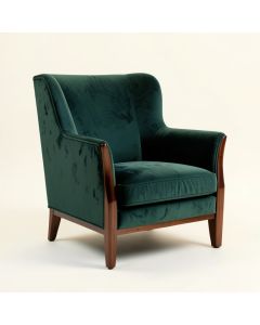 Dowland 26 '' Wide Velvet Wingback Chair (synthetic illustration; no displayed measurements)