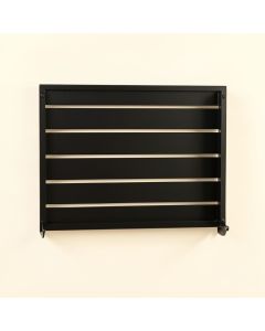 Wren Arc Empty Wall-Mounted Tool Organizer Panel - Black (synthetic illustration; no displayed measurements)