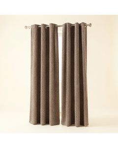 Benner Geometric Room Darkening Grommet Curtain Panels (synthetic illustration; no displayed measurements)