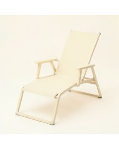 Flint Brook Outdoor Lounge Chair - Cream (synthetic illustration; no displayed measurements)