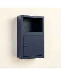 Pine Crest Wall-Mounted Entry Cabinet - Navy (synthetic illustration; no displayed measurements)