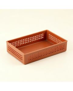 Field Canyon Empty Under-Desk Cable Tray - Terracotta (synthetic illustration; no displayed measurements)