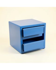 Pine Brook Small-Parts Storage Drawer Cabinet - Blue (synthetic illustration; no displayed measurements)