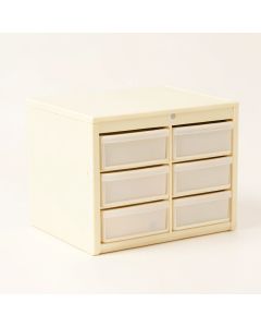 Moss Crossing Small-Parts Storage Drawer Cabinet - Ivory (synthetic illustration; no displayed measurements)