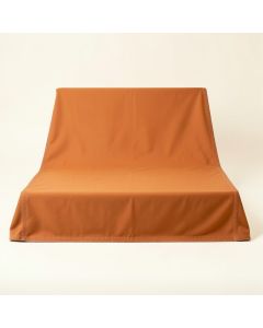Glen Falls Flat Bed Sheet - Terracotta (synthetic illustration; no displayed measurements)