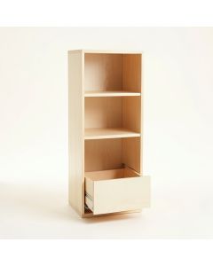 Sage Branch Narrow Cubby Tower - Ivory (synthetic illustration; no displayed measurements)