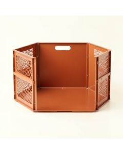 Sage Crest Empty Furniture-Style Pet Crate - Terracotta (synthetic illustration; no displayed measurements)