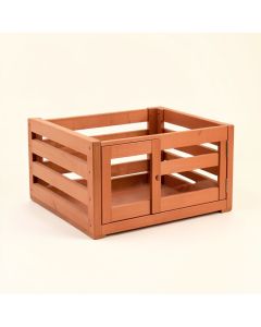 River Bridge Empty Furniture-Style Pet Crate - Terracotta (synthetic illustration; no displayed measurements)