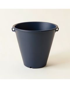 Wren Canyon Empty Railing Planter With Integral Brackets - Navy (synthetic illustration; no displayed measurements)