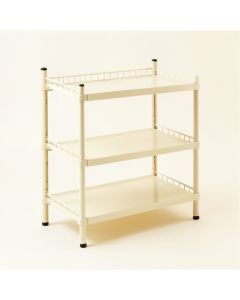 Cedar Bluff Empty Countertop Canister Rack - Ivory (synthetic illustration; no displayed measurements)
