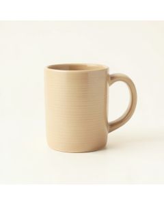 Reed Branch Ceramic Mug - Beige (synthetic illustration; no displayed measurements)