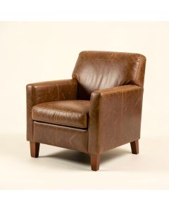 Musty Leather Arm Chair (synthetic illustration; no displayed measurements)