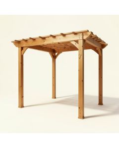 14X10 Solid Wood Pergola (synthetic illustration; no displayed measurements)