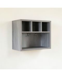 Sage Brook Wall-Mounted Entryway Organizer Shelf - Gray (synthetic illustration; no displayed measurements)