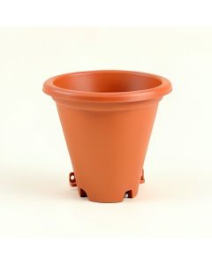 Holly Canyon Empty Railing Planter With Integral Brackets - Terracotta (synthetic illustration; no displayed measurements)