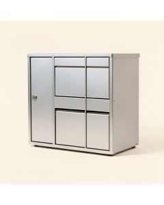 6 Door Front Load 4C Horizontal Mail Center (synthetic illustration; no displayed measurements)