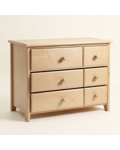 Hudson 6 Drawer Double Dresser (synthetic illustration; no displayed measurements)