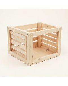 Slate Canyon Empty Furniture-Style Pet Crate - Beige (synthetic illustration; no displayed measurements)