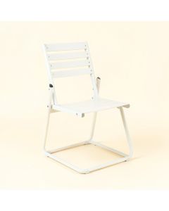 Birch Crossing Folding Outdoor Chair - White (synthetic illustration; no displayed measurements)
