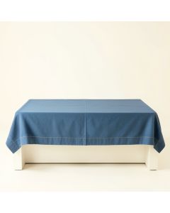 Pine Arc Flat Bed Sheet - Blue (synthetic illustration; no displayed measurements)