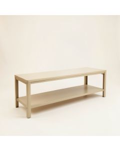Vale Arc Narrow Outdoor Storage Bench - Beige (synthetic illustration; no displayed measurements)
