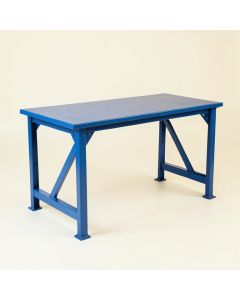 Linden Bridge Empty Workshop Workbench - Blue (synthetic illustration; no displayed measurements)