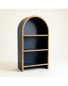 Olive Bridge Freestanding Bookcase - Navy (synthetic illustration; no displayed measurements)