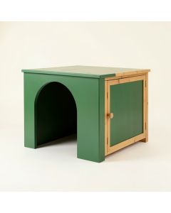 Field Brook Empty Furniture-Style Litter Enclosure - Green (synthetic illustration; no displayed measurements)