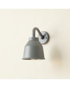Linden Crest Wall Sconce Mounted On A Plain Wall - Gray (synthetic illustration; no displayed measurements)