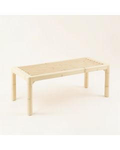 Flint Crest Indoor Bench - Cream (synthetic illustration; no displayed measurements)
