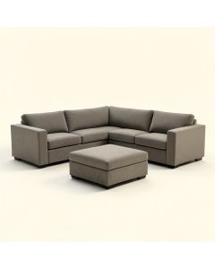 Bayard Right Hand Facing Modular Corner Sectional With Ottoman (synthetic illustration; no displayed measurements)