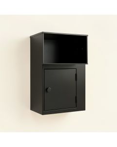 Aspen Branch Wall-Mounted Entry Cabinet - Black (synthetic illustration; no displayed measurements)