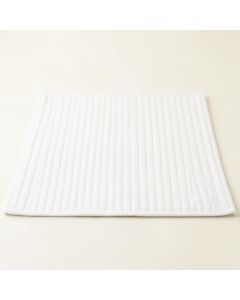 Dune Dale Bath Mat - White (synthetic illustration; no displayed measurements)