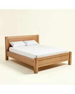 Aamanah Solid Wood Standard Bed (synthetic illustration; no displayed measurements)