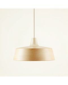 Laurel Bend Pendant Light Suspended From One Plain Cable - Cream (synthetic illustration; no displayed measurements)