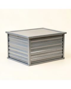 Cove Bridge Closed Outdoor Storage Box - Gray (synthetic illustration; no displayed measurements)
