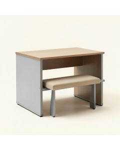 Elyssa Reversible Desk With Bench (synthetic illustration; no displayed measurements)