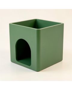 Olive Brook Empty Furniture-Style Litter Enclosure - Green (synthetic illustration; no displayed measurements)