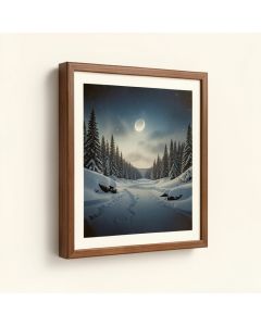 Untrodden Snow Within Three Miles Of Charing Cross By Andrew Mccallum - Picture Frame Print On Canvas (synthetic illustration; no displayed measurements)
