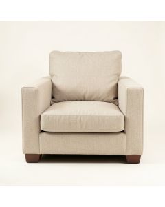 Maple Falls Upholstered Armchair - Beige (synthetic illustration; no displayed measurements)