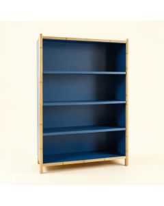 Ridge Dell Freestanding Bookcase - Blue (synthetic illustration; no displayed measurements)