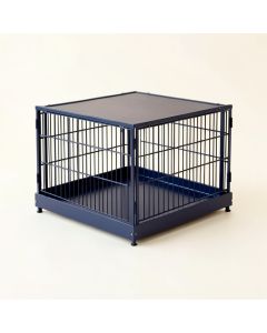 Lake Edge Empty Furniture-Style Pet Crate - Navy (synthetic illustration; no displayed measurements)