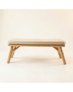 Hill Bluff Indoor Bench - Beige (synthetic illustration; no displayed measurements)