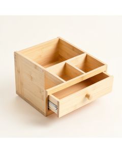 Maple Bend Empty Coffee-Station Organizer - Ivory (synthetic illustration; no displayed measurements)