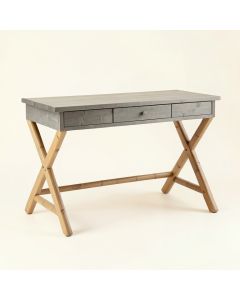 Slate Crossing Writing Desk - Gray (synthetic illustration; no displayed measurements)