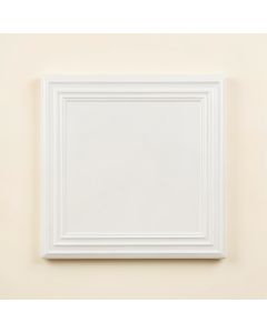 Moss Crest Uninstalled Square Decorative Tile - White (synthetic illustration; no displayed measurements)