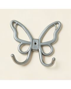 Neon Butterfly Shower Curtain Hooks (synthetic illustration; no displayed measurements)